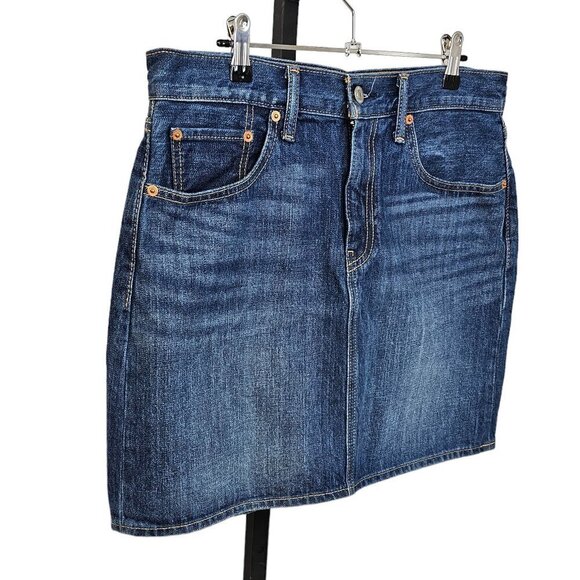 Levi's Womens Denim Mini Skirt Blue Size  30 - Picture 6 of 8